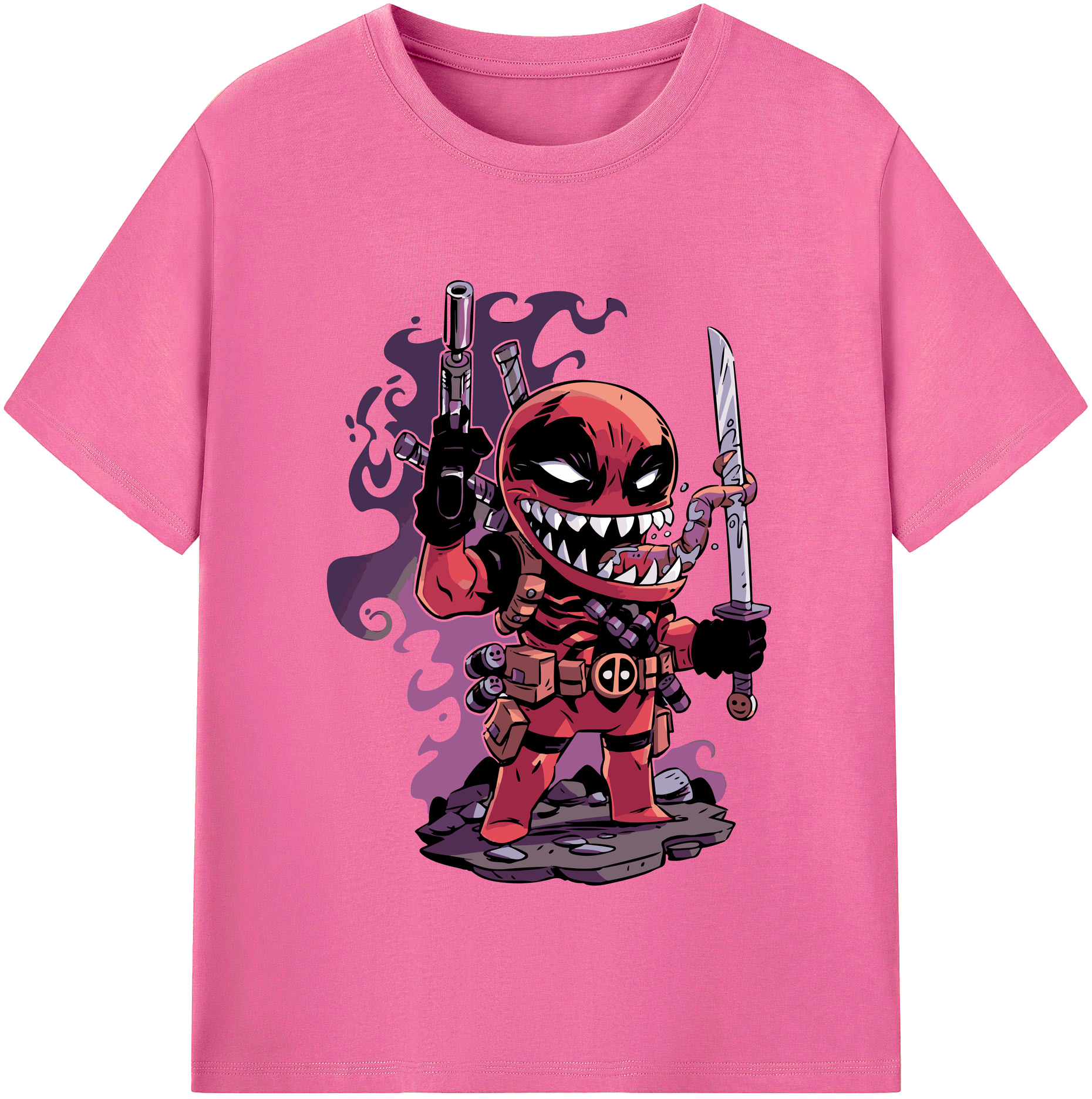 （画像用） アベンジャーズ The Avengers レディースカジュアルプリントTシャツ（綿100％）
